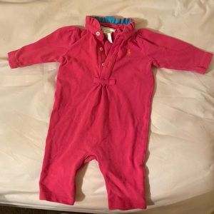 Pink Ralph Lauren Baby Girl Onesie